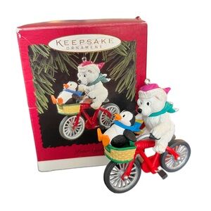 Vintage 1996 Hallmark Keepsake Polar Cycle Christmas Ornament